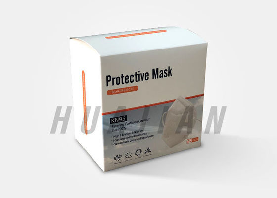 Respirador 5 máscara protetora certificada GB2626 de FDA do CE da dobra KN95