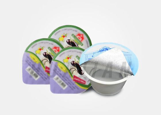 folha de alumínio fácil de 76mm PP Peelable Lidding para o copo do iogurte